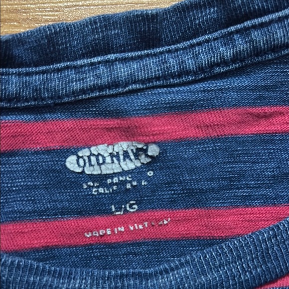 Striped men’s Shirt - Blue and Red - Picture 2 of 4